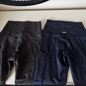 Aerie Women's Charcoal and Navy Leggings